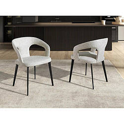 Avis Angel Cerda Chaise en tissu blanc cassé