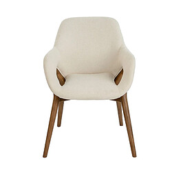 Angel Cerda Chaise en tissu beige