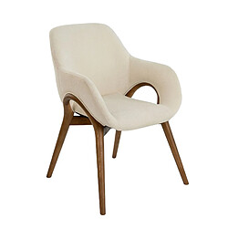 Angel Cerda Chaise en tissu beige