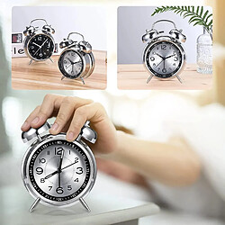 Yonis Horloge quartz ronde - Noir pas cher