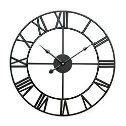 Yonis Horloge Murale Ronde Rétro Bronze 60cm