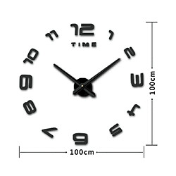 Avis Yonis Horloge Murale 3D Moderne DIY Argentée