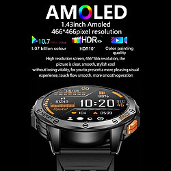Acheter Yonis Montre Connectée GPS Écran AMOLED 1.43