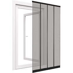 Easy Life Rideau moustiquaire pour porte fenêtre en polyester 4 lamelles - 100x220 cm.