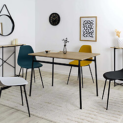 The Home Deco Factory Table repas en bois et métal Loka.