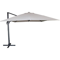 DCB Garden Parasol déporté en aluminium et polyester Sevilla 4 x 3 m Anthracite.