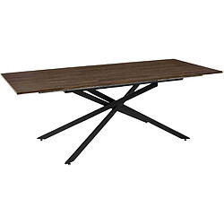 The Home Deco Factory Table repas extensible en bois et métal 6 à 8 personnes Tiffany.