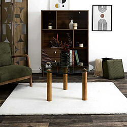 The Home Deco Factory Table basse ronde en verre trempé.