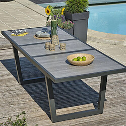 Dcb garden table de jardin extensible - Gris anthracite