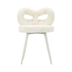 Acheter Mauro Ferretti Chaise en tissu éponge Ilary 40 x 67 cm blanc.