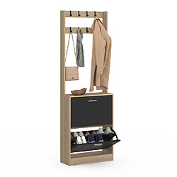 Idmarket Vestiaire d'entrée KLARK meubl