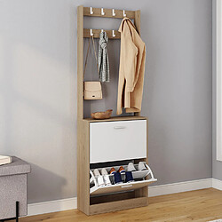 Idmarket Vestiaire d'entrée KLARK meubl