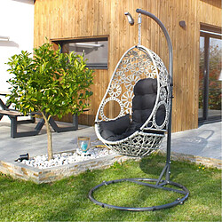 Dcb garden Fauteuil suspendu de jardin - Écru