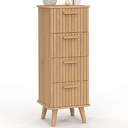 Idmarket Meuble d'appoint 4 tiroirs JUL