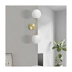 Mauro Ferretti Applique murale double en métal et verre Glamy 15 x 21 x 55 cm.