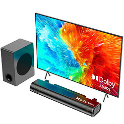 Hiwill A21 Barre de son TV 2.1 canaux 200W avec caisson 5.25" Noir