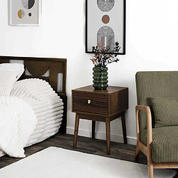 The Home Deco Factory Chevet en bois Tiffany.