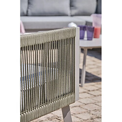 Paris garden Salon de jardin d'angle - Gris pas cher
