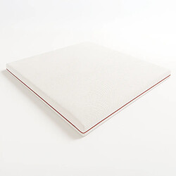 The White Stone Topper une place 80 X 190 mousse mémoire 9 zones | Hauteur 5 cm | Anti-allergique
