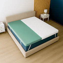 The White Stone Surmatelas 160x200 en Mousse à Mémoire de Forme avec Hauteur de 5 cm | Res