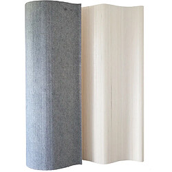 Homestyle4U Paravent bambou 200 x 250 cm blanc