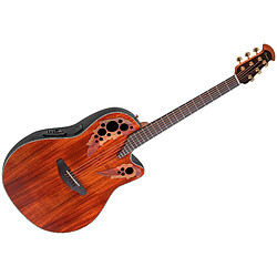 CE44P FKOA G Guitar Celebrity Elite Plus Mid Cutaway Figured Koa Ovation