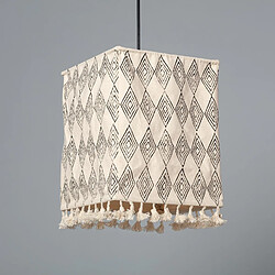 Ledkia Suspension Coton Chemba Blanc / Noir