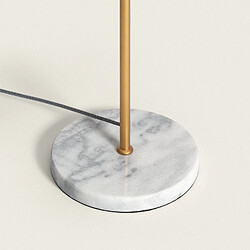 Ledkia Lampadaire en Métal et Verre Lune Blanc