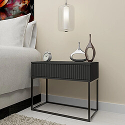 Konsimo Table de chevet Rectus - Anthracite