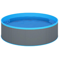 ZMH Piscine à éclaboussures 350x90 cm Gris