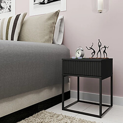 Konsimo Lot de 2 tables de chevet Rectus - Anthracite