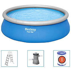 ZMH Ensemble de piscine gonflable ronde 457x122 cm