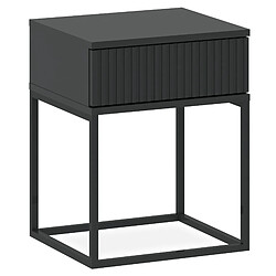 Konsimo Table de chevet Rectus - Anthracite