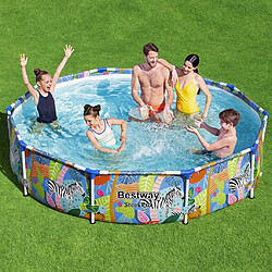 ZMH Ensemble de piscine Cadre 305x66 cm