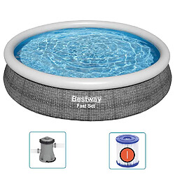 ZMH Ensemble de piscine ronde 366x76 cm