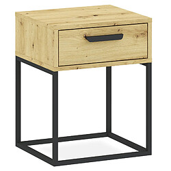 Konsimo Table de chevet scandinave - Chêne