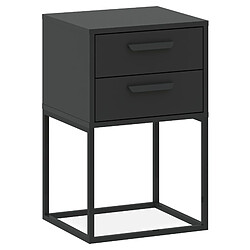 Konsimo Table de chevet RECTUS - Anthracite