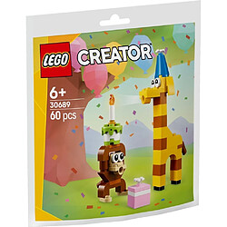LEGO Creator - Les animaux du goûter d'anniversaire (Polybag) - 30689