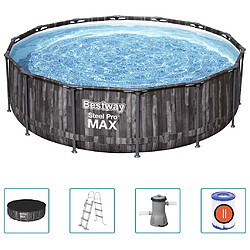 ZMH Ensemble de piscine ronde 427x107 cm