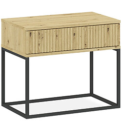 Konsimo Table de chevet Rectus - Chêne