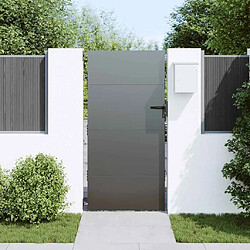 Avis vidaXL Porte de Jardin Noir 85 x 175 cm Acier peint par poudre