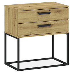 Konsimo Table de chevet Rectus - Chêne