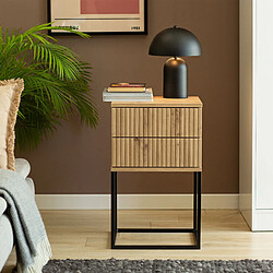 Konsimo Table de chevet lot de 2 - Chêne