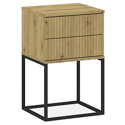 Konsimo Table de chevet Rectus - Chêne