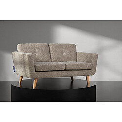 Konsimo Canapé droit 2 places - Marron
