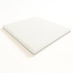 The White Stone Surmatelas Simple 90x200 | Memory 9 Zones | 10 cm | Housse amovible | Made in Italy
