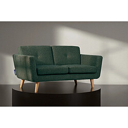 Konsimo Canapé droit 2 places - Vert foncé