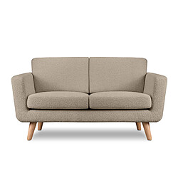 Konsimo Canapé droit 2 places velours - Bronze