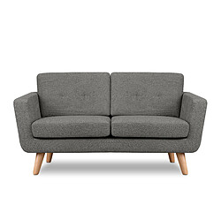 Konsimo Canapé droit 2 places - Gris
