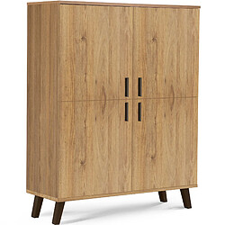 Konsimo Commode bébé scandinave - Marron